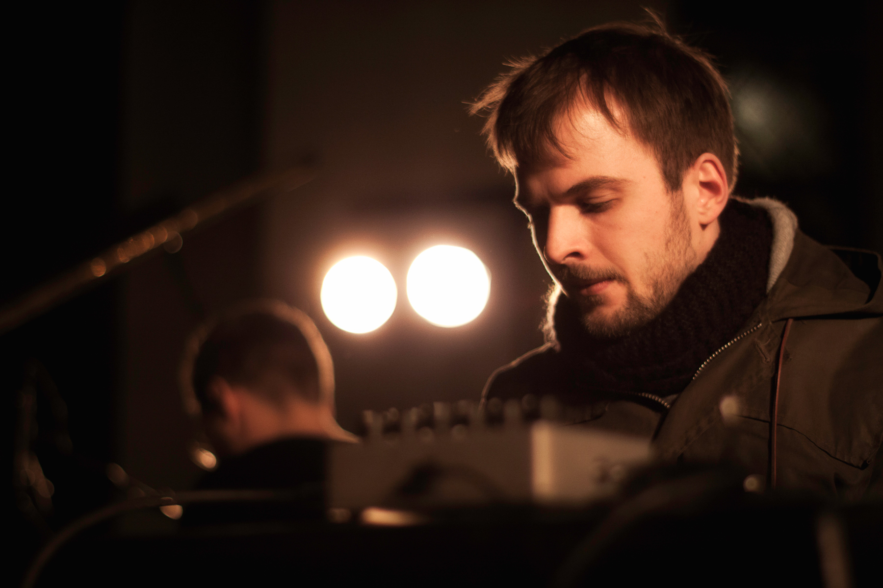 Nils Frahm and August Rosenbaum playing at Koncertkirken copyright at Malthe Ivarsson